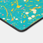 Abstracte verfsplaat bureaumat (Hoek)