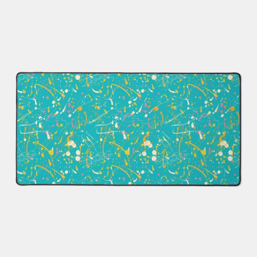 Abstracte verfsplaat bureaumat (Voorkant)