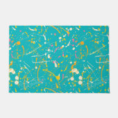 Abstracte verfsplaat deurmat (Voorkant)
