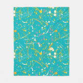 Abstracte verfsplaat fleece deken (Voorkant)