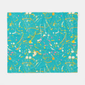 Abstracte verfsplaat fleece deken (Voorkant (Horizontaal))