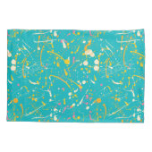 Abstracte verfsplaat kussensloop (Achterkant-Links)