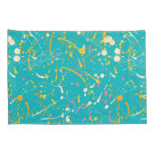 Abstracte verfsplaat kussensloop (Achterkant-Rechts)