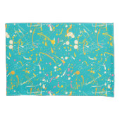 Abstracte verfsplaat kussensloop (Voorkant-Links)