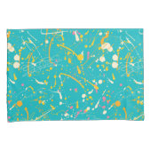 Abstracte verfsplaat kussensloop (Voorkant-Rechts)