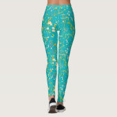 Abstracte verfsplaat leggings (Achterkant)