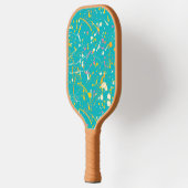 Abstracte verfsplaat pickleball paddle (Links)