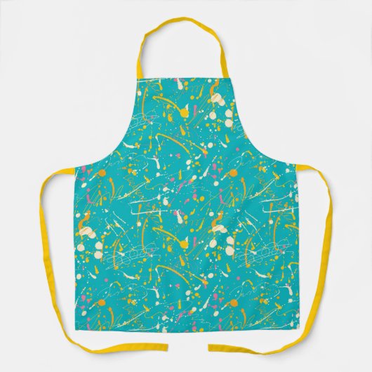 Abstracte verfsplaat schort (Voorkant)