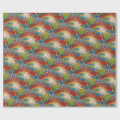 abstracte verfsplatters cadeaupapier (Vlak)