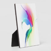 Abstracte verfsplattervlinder fotoplaat (Zijkant)