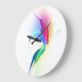 Abstracte verfsplattervlinder grote klok (Hoek)