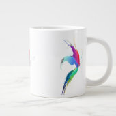 Abstracte verfsplattervlinder grote koffiekop (Rechts)