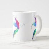 Abstracte verfsplattervlinder grote koffiekop (Voorkant rechts)