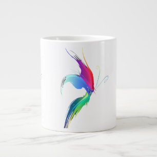 Abstracte verfsplattervlinder grote koffiekop