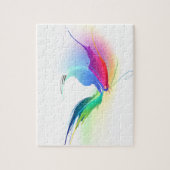 Abstracte verfsplattervlinder legpuzzel (Verticaal)