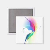 Abstracte verfsplattervlinder magneet (Voorkant / Achterkant)