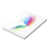 Abstracte verfsplattervlinder notitieblok (Linkerzijde)