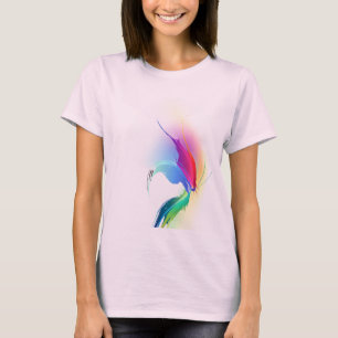 Abstracte verfsplattervlinder t-shirt