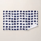 Abstracte verfstip vierkante boho badhanddoek set bad handdoek (Handdoek)