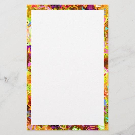 Abstracte verfstoffen met kleurrijke kleur briefpapier (Voorkant)