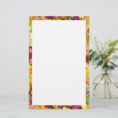 Abstracte verfstoffen met kleurrijke kleur briefpapier (Staand voorkant)