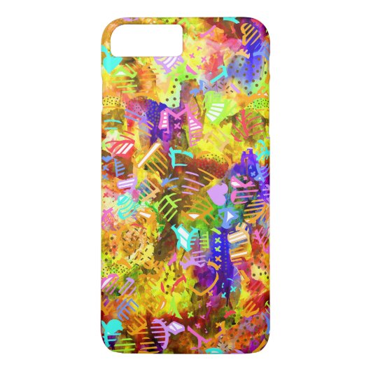 Abstracte verfstoffen met kleurrijke kleur Case-Mate iPhone case (Achterkant)
