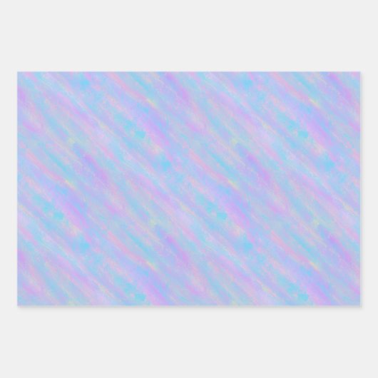 Abstracte verfstreken zeemeerminnen inpakpapier vel (Voorkant 3)