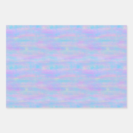 Abstracte verfstreken zeemeerminnen inpakpapier vel (Voorkant 2)