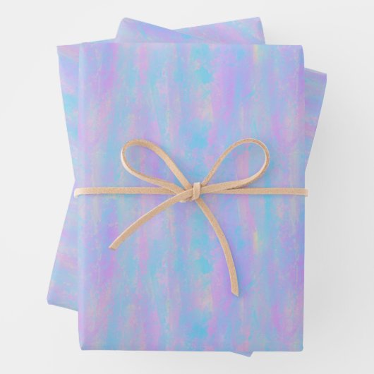 Abstracte verfstreken zeemeerminnen inpakpapier vel (In situ)