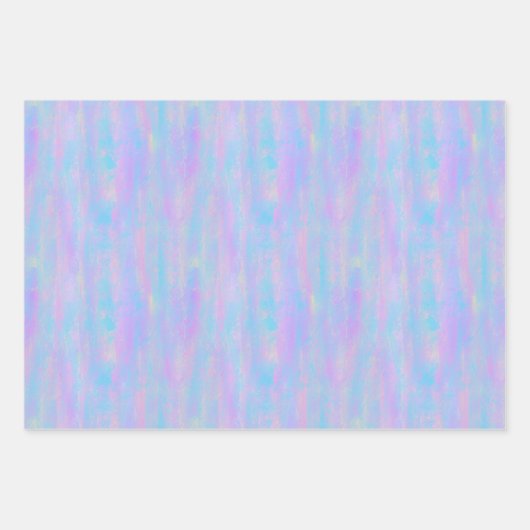 Abstracte verfstreken zeemeerminnen inpakpapier vel (Voorkant)