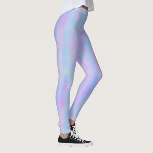 Abstracte verfstreken zeemeerminnen leggings (Rechts)