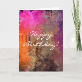 Abstracte verjaardag kaart