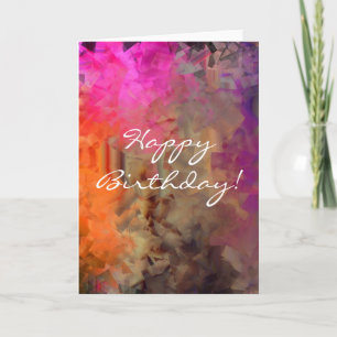 Abstracte verjaardag kaart