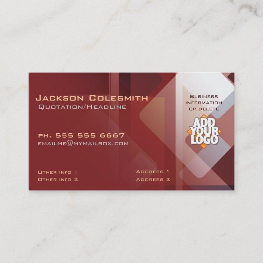 Abstracte verkoop op de markt met Logo Visitekaart Visitekaartje (Voorkant)