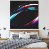 Abstracte verlichting canvas afdruk (Insitu (Slaapkamer))