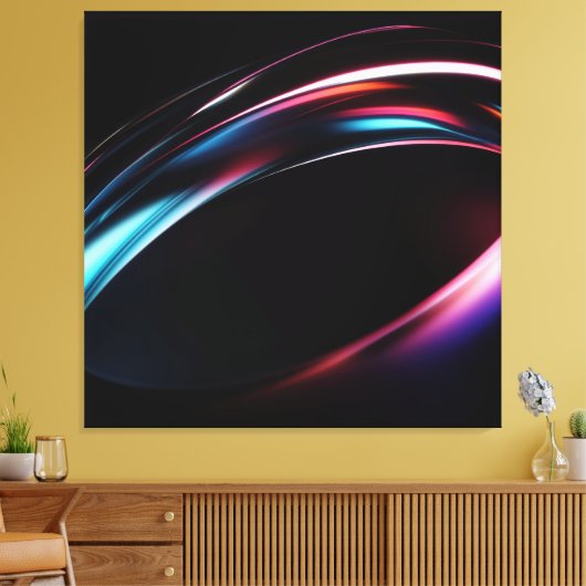 Abstracte verlichting canvas afdruk (Insitu (Woonkamer))