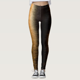 Abstracte verlichting zee glanzend bronreflectie leggings
