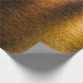 Abstracte verlichting zee glanzend gouden bronzen cadeaupapier (Hoek)
