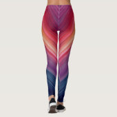 Abstracte Verlopen | Chevron Lijn Leggings (Achterkant)
