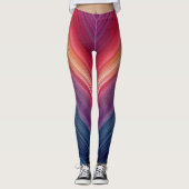 Abstracte Verlopen | Chevron Lijn Leggings (Voorkant)