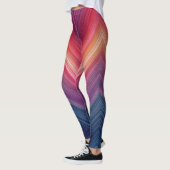 Abstracte Verlopen | Chevron Lijn Leggings (Links)