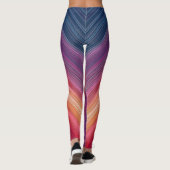 Abstracte Verlopen | Chevron Lijn Leggings (Achterkant)