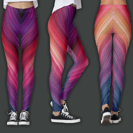 Abstracte Verlopen | Chevron Lijn Leggings
