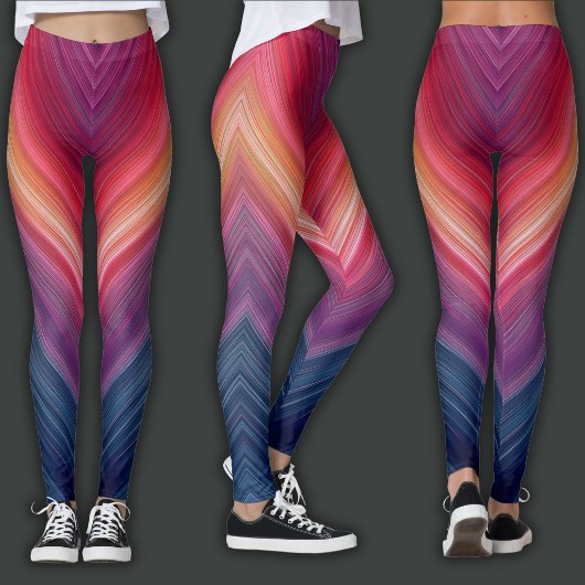 Abstracte Verlopen | Chevron Lijn Leggings
