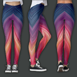 Abstracte Verlopen | Chevron Lijn Leggings