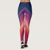Abstracte Verlopen | Chevron Lijn Leggings (Achterkant)