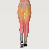 Abstracte Verlopen | Regenboog Drip Leggings (Achterkant)