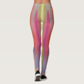 Abstracte Verlopen | Regenboog Drip Leggings (Achterkant)