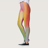Abstracte Verlopen | Regenboog Drip Leggings (Links)