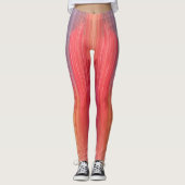 Abstracte Verlopen | Regenboog Drip Leggings (Voorkant)